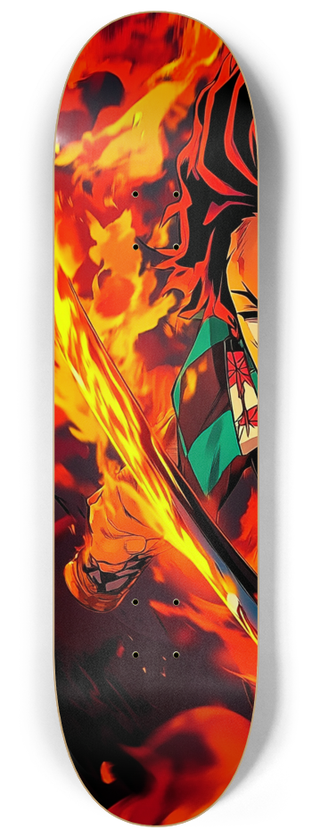 Tanjiro Demon slayer custom Skateboard Series #1 8-1/4 Skateboard Deck