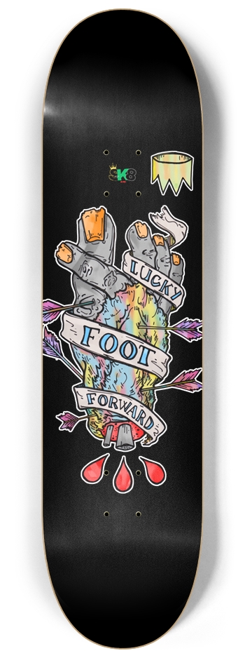 Lucky Toe Jam 8-1/4 Skateboard Deck