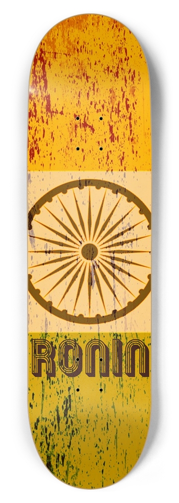 RONIN India Apex Pro Flag Punk Deck 8-3/4 Inch Skateboard