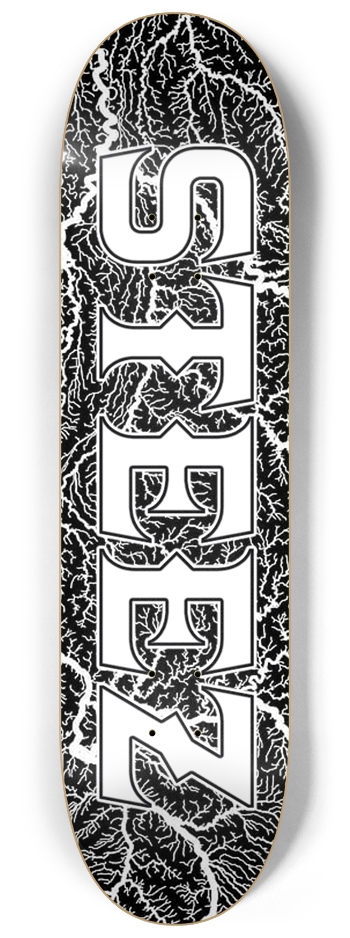 STEEZ BRAND BOLD LIGHTNING 8-1/4 Skateboard Deck