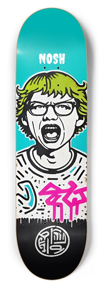 NOSH FUCK TAYLOR SHORTIE PUNK DECK 01 8-3/4 Inch Skateboard
