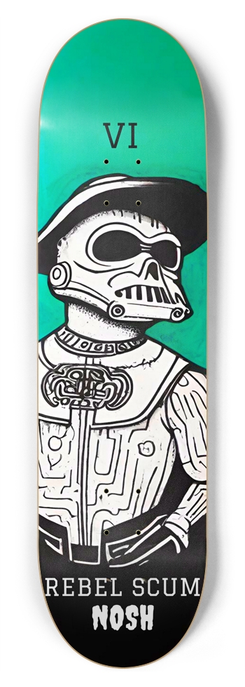 REBEL SCUM - NOSH CAD BANE BIG DADDY PUNK DECK 01 8-3/4 Inch Skateboard