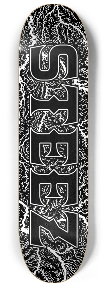 STEEZ BRAND BOLD LIGHTNING 8-1/4 Skateboard Deck