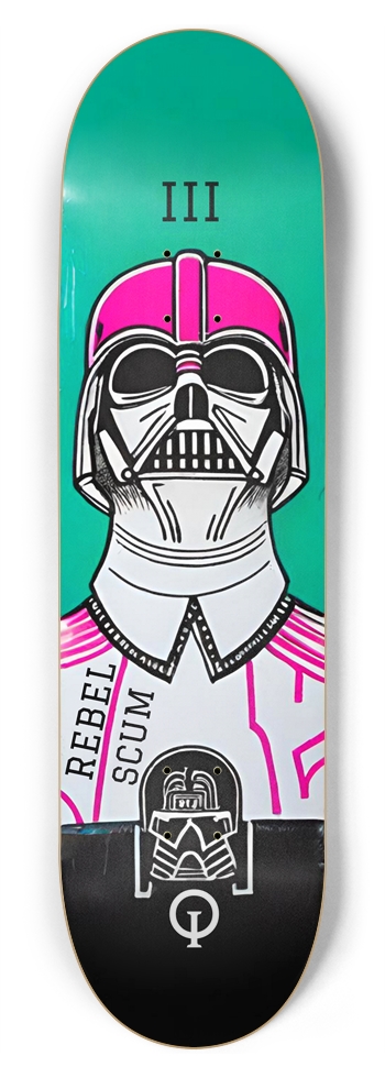REBEL SCUM - NOSH VADER RAIDER PUNK DECK 02 8-3/4 Inch Skateboard