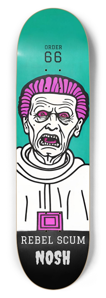 REBEL SCUM - NOSH HYBRID ORDER 66 PUNK DECK 01 8-3/4 Inch Skateboard