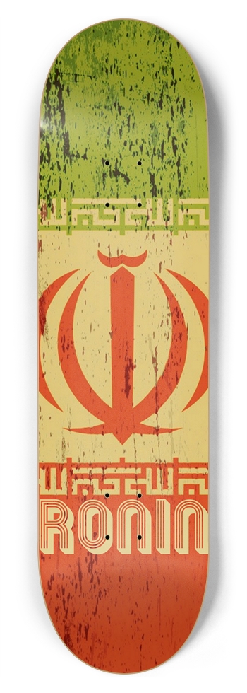 RONIN Iran Apex Pro Flag Punk Deck 8-3/4 Inch Skateboard