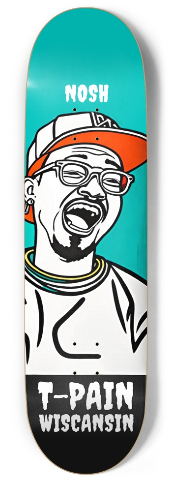 NOSH WISCANSIN T-PAIN PUNK DECK 01 9 Inch Skateboard
