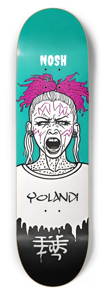 NOSH YOLANDI SHORTIE PUNK DECK 02 8-3/4 Inch Skateboard
