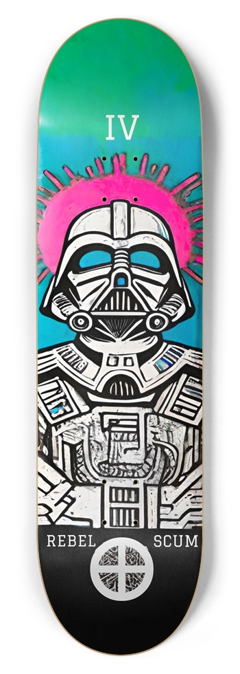 REBEL SCUM - NOSH VADER RAIDER PUNK DECK 01 8-3/4 Inch Skateboard