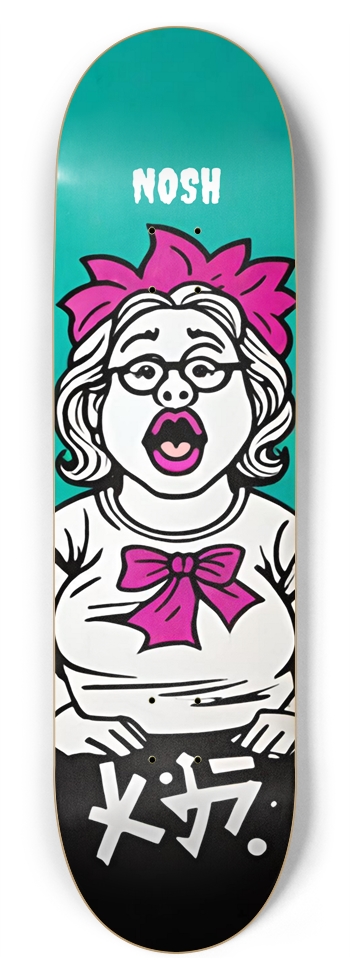 NOSH AHEGAO PIGGY SHORTIE DECK 01 8-3/4 Inch Skateboard
