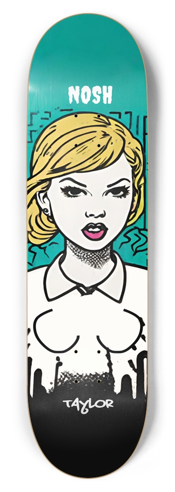 NOSH TAYLOR DROP SHORTIE PUNK DECK 02 8-3/4 Inch Skateboard