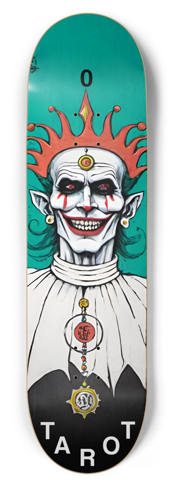 TAROT - THE FOOL TAROT PUNK DECK 03 8-3/4 Inch Skateboard