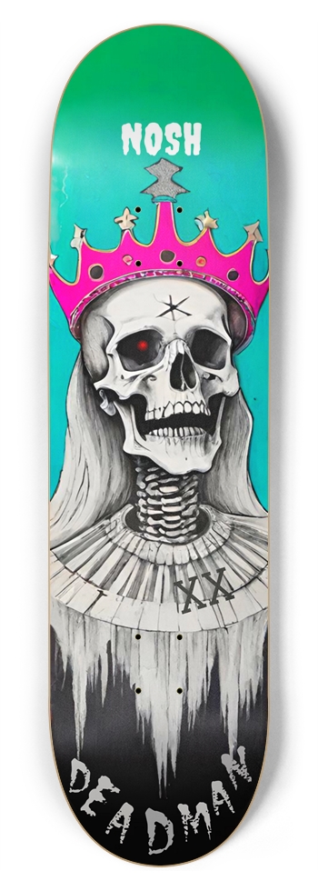 DEADMAN QUEEN ANNE SHORTIE PUNK DECK 01 8-3/4 Inch Skateboard