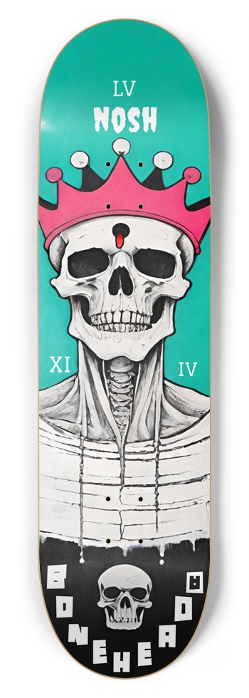 NOSH - BONEHEAD HYBRID TERROR PUNK DECK 02 8-3/4 Inch Skateboard