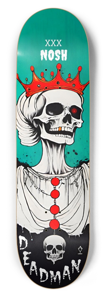 DEADMAN - NOSH HYBRID TERROR QUEEN ELIZABETH PUNK 8-3/4 Inch Skateboard