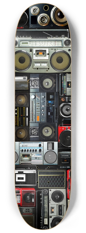 Boombox Skateboard Old School Stereo Skateboard 8-1/4 Skateboard Deck