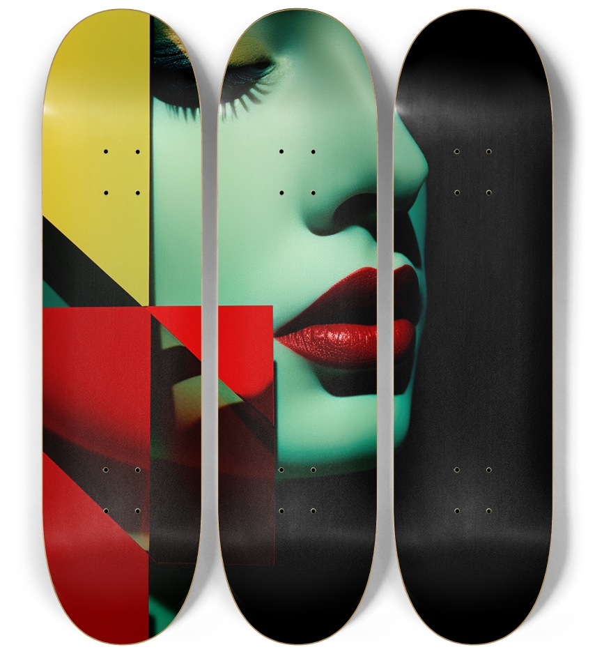 Skateboard Series 3 Deck Wall Series