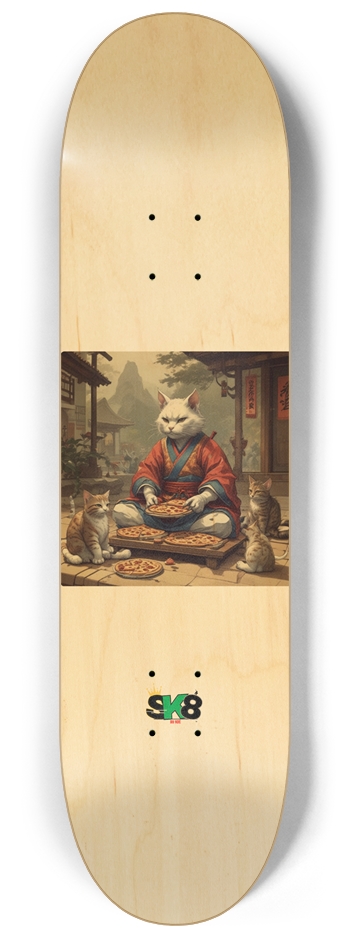 Feudal Pizza cat 2 8-1/4 Skateboard Deck