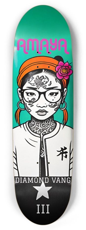 HMONG X AMAYA DIAMOND VANG PUNK DECK 01 Football Shape