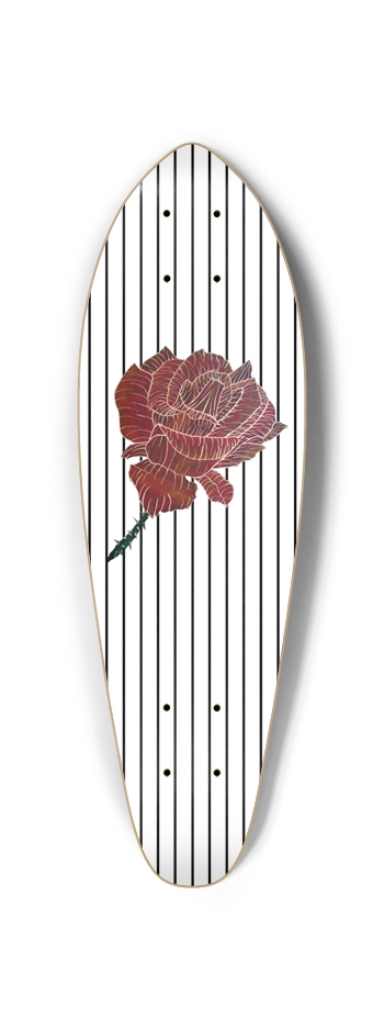Rose Stripe Mini Cruiser  Mini Cruiser
