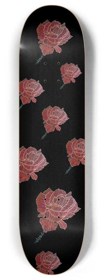 Red Rose II 8 Inch Skateboard Deck