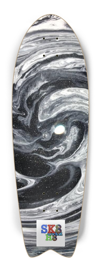 Grey Nebulae/w logo Fish Tail