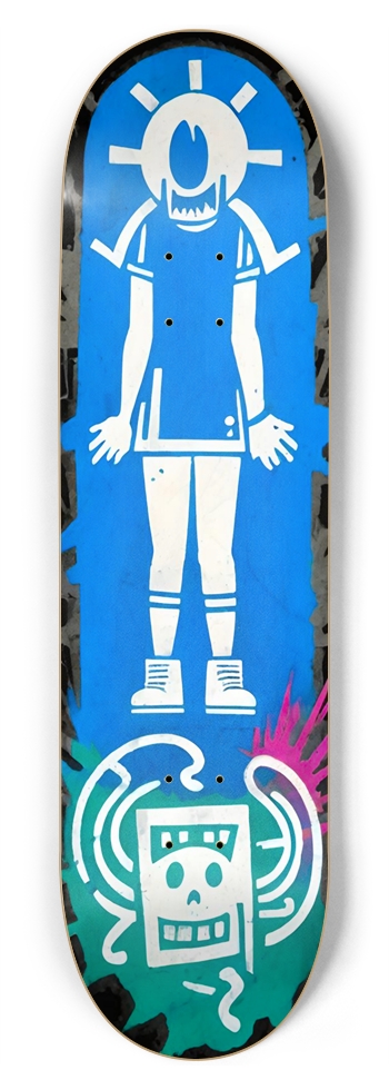 DOC STRANGE FOOT GIRL PUNK DECK 01 8-3/4 Inch Skateboard