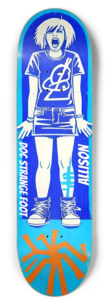DOC STRANGE FOOT ALLISON PUNK DECK 01 8-3/4 Inch Skateboard