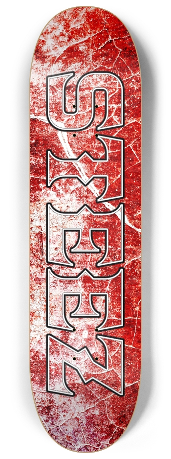 STEEZ BRAND BOLD BLOOD 8-1/4 Skateboard Deck