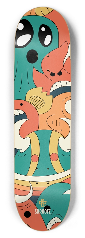 Skrootz - Monster Mash 8,5" 8-1/2 Skateboard Deck