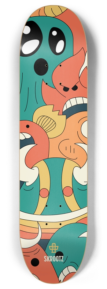 Skrootz - Monster Mash 8,0" 8 Inch Skateboard Deck