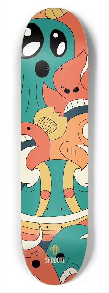 Skrootz - Monster Mash 7,75" 7-3/4 Skateboard Deck