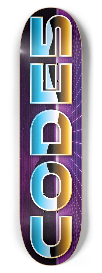 Code5 Retro One (7.75) 7-3/4 Skateboard Deck