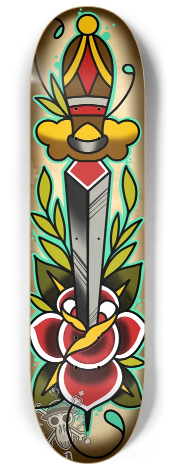 Traditional Dagger 8-1/4 Skateboard Deck