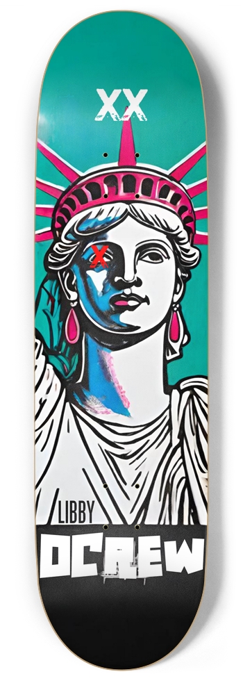 DCREW LADY LIBBY PUNK DECK 01 9 Inch Skateboard