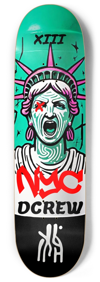 DCREW BLACK BETTY PUNK DECK 02 9 Inch Skateboard