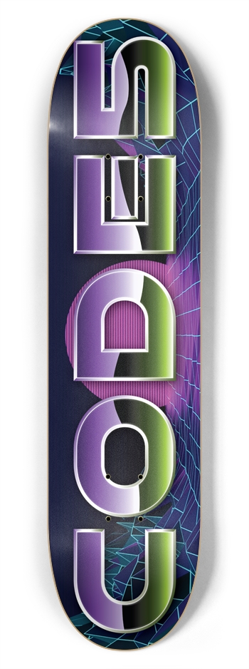 Code5 Retro 2 (7.75) 7-3/4 Skateboard Deck