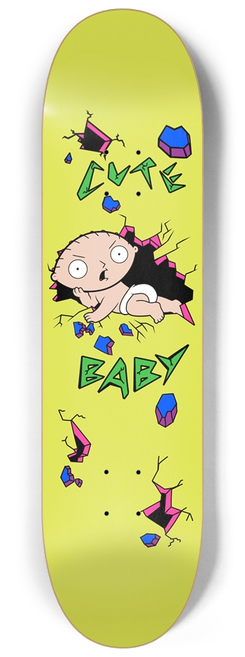 MDM Cute Baby 8-1/4 Skateboard Deck