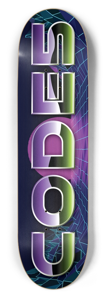 Code5 Retro Two (8.5) 8-1/2 Skateboard Deck