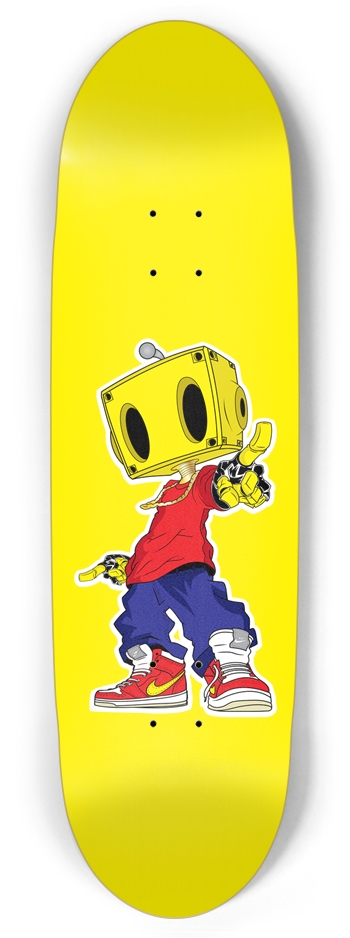 MDM Media Man Yellow Football Shape