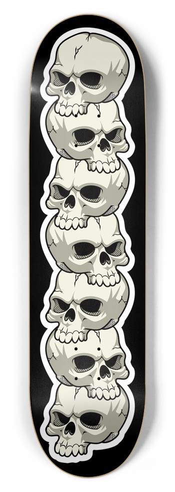 MDM Skulls 02 8-1/2 Skateboard Deck