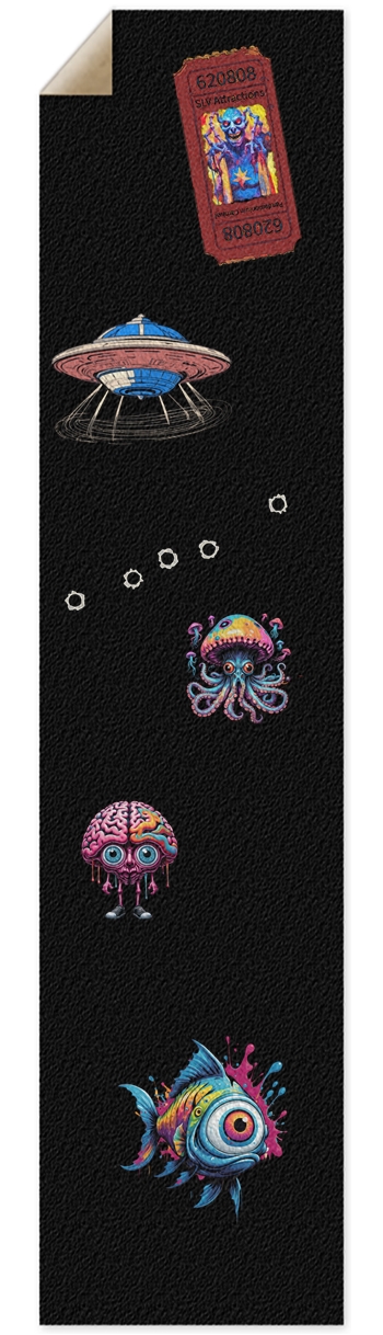 Mixed Graphic Gang Sheet 2 Griptape for Longboards