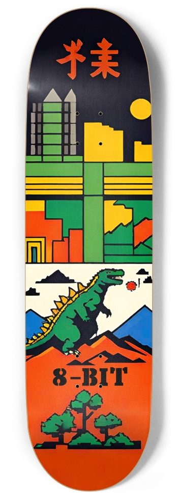 Godzilla 8-Bit Arcade Deck 05 9 Inch Skateboard