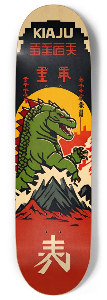 Godzilla 8-Bit Arcade Kia Ju Deck 04 9 Inch Skateboard