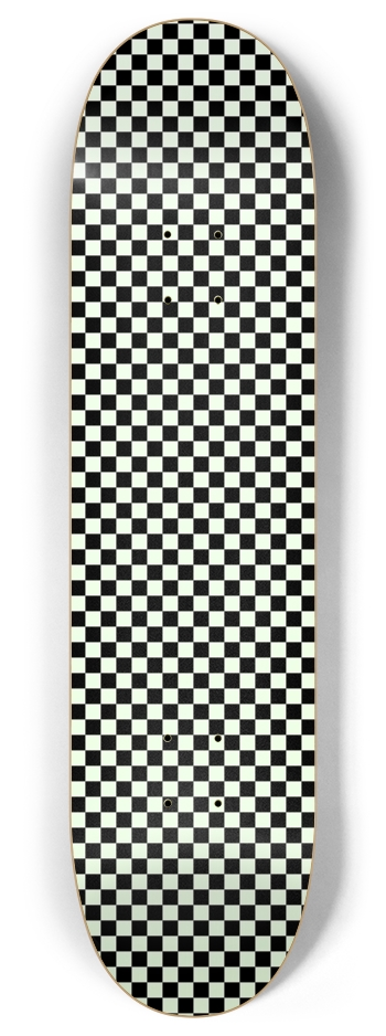Glow - Small Checkerboard 8 Inch Skateboard Deck