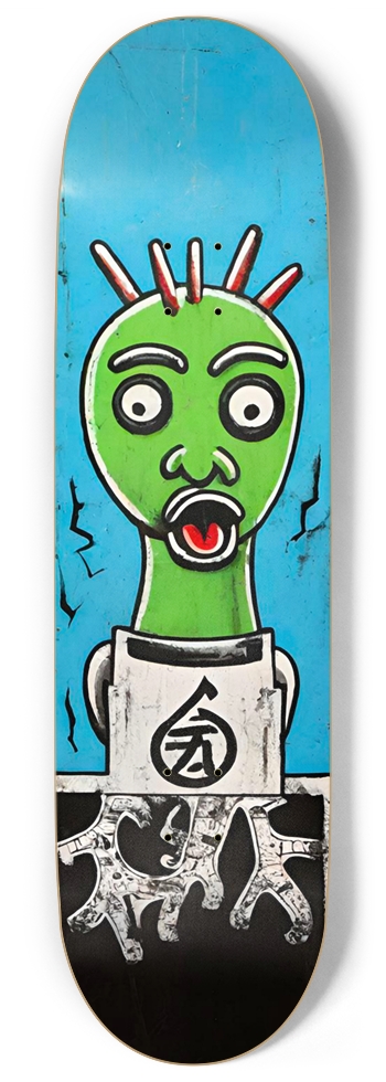 ABOMINATION - NOSH HYBRID TERROR PUNK DECK 01 9 Inch Skateboard