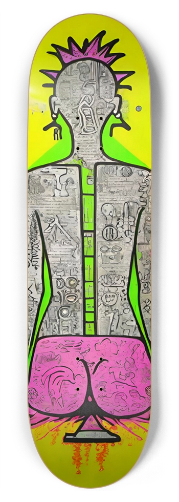 ABOMINATION SHORTIE PUNK DECK 01 8-3/4 Inch Skateboard