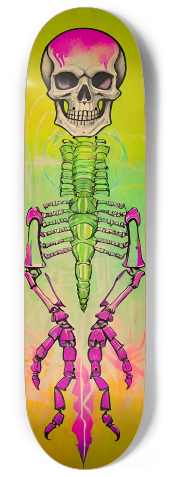 ABOMINATION X BONES HYBRID TERROR DECK 01 9 Inch Skateboard