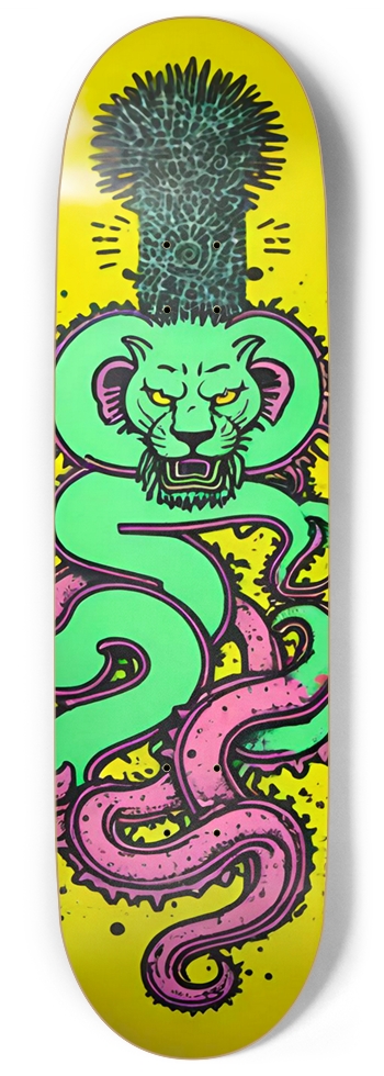 ABOMINATION LEO REX PUNK DECK 01 9 Inch Skateboard