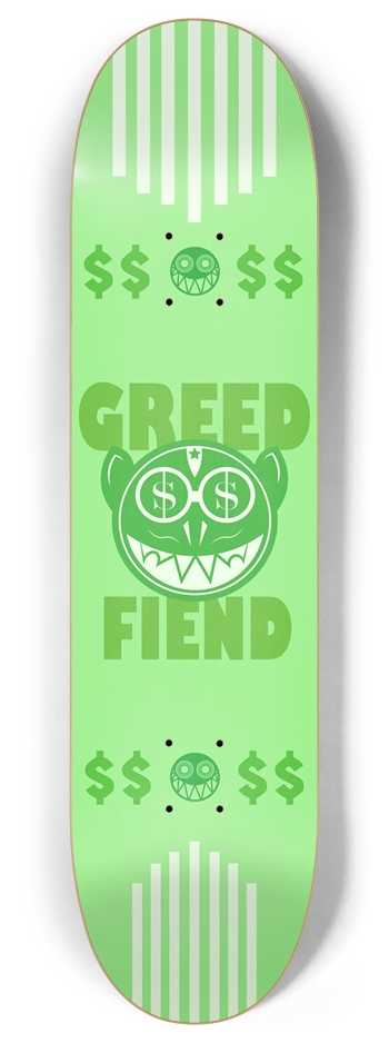 Greed Fiend (Glow in the Dark) 8 Inch Skateboard Deck
